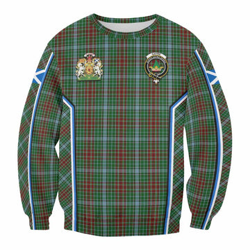 Gayre Tartan Crest Sweatshirt Scotland Coat of Arm Flag Style