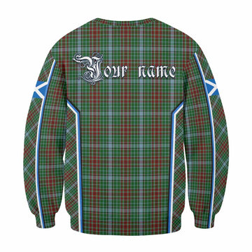 Gayre Tartan Crest Sweatshirt Scotland Coat of Arm Flag Style