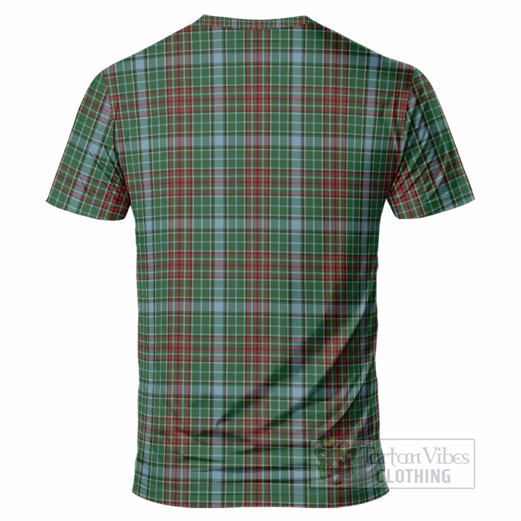 Gayre Tartan Crest T-Shirt Ferocious Lion Style