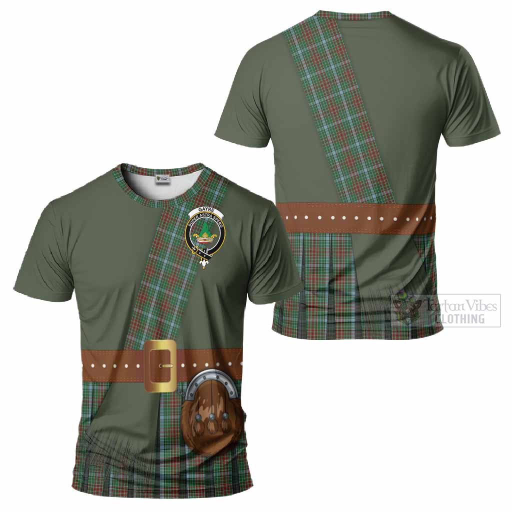Gayre Tartan Crest T-Shirt Kilt Costume Style