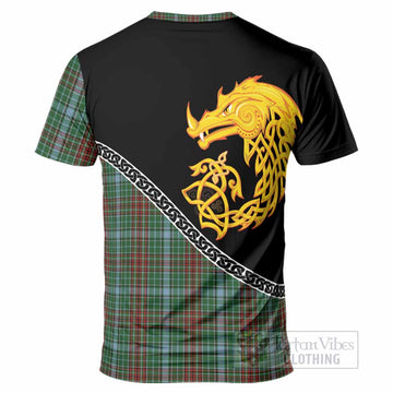Gayre Tartan Crest T-Shirt Legendary Dragon Knot Half Style