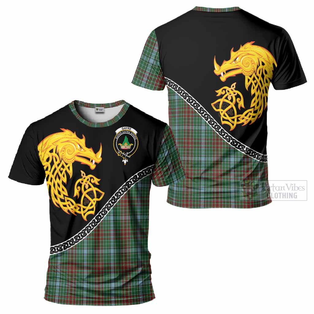 Gayre Tartan Crest T-Shirt Legendary Dragon Knot Half Style