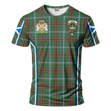 Gayre Tartan Crest T-shirt Scotland Coat of Arm Flag Style