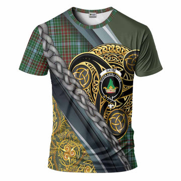 Gayre Tartan Crest T-Shirt Scottish Triskele Celtic
