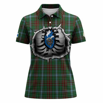 Gayre Tartan Crest Women Polo Shirt Scotland In My Veins