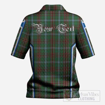 Gayre Tartan Crest Women’s Polo Sweater Top Scotland Coat of Arm Flag Style