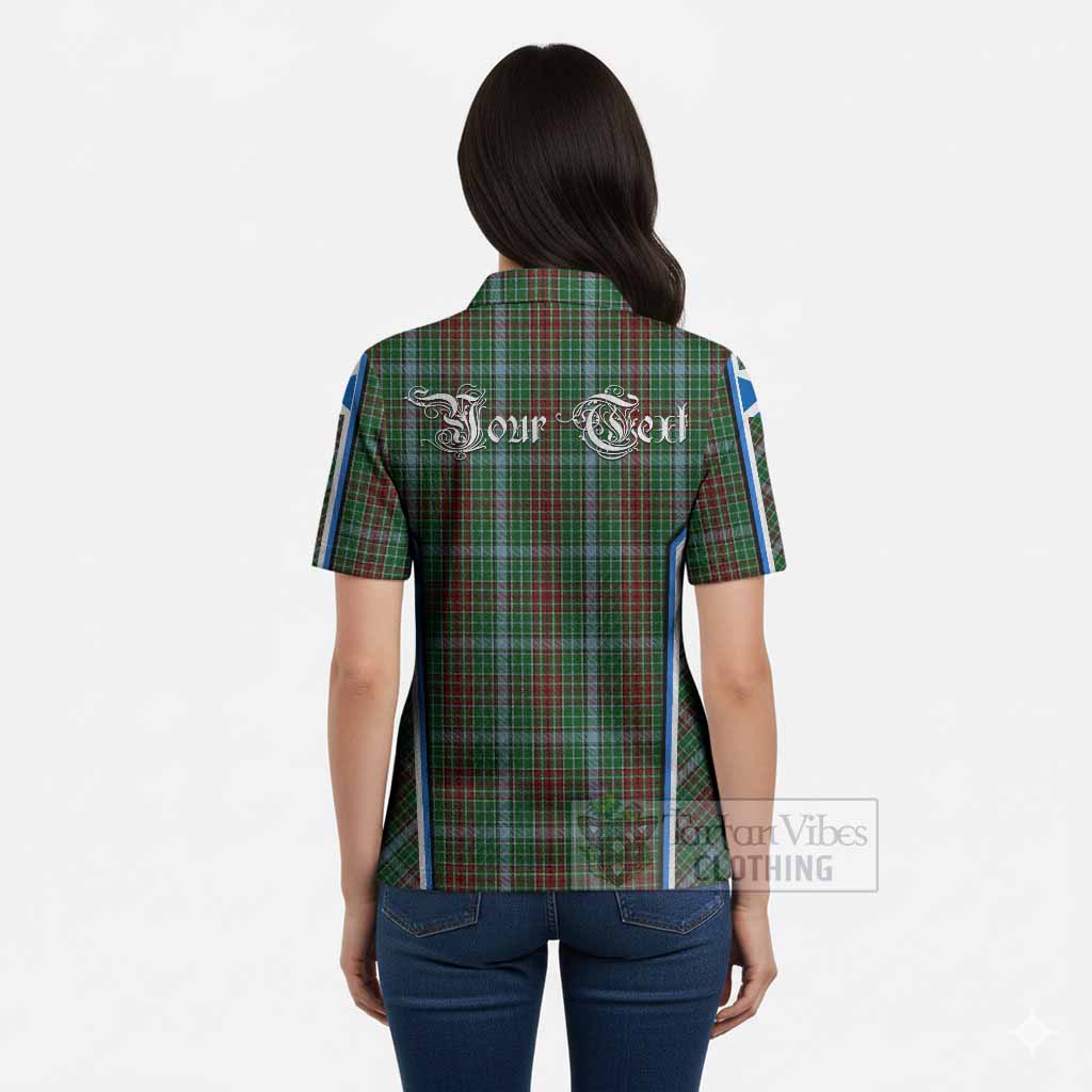 Gayre Tartan Crest Women’s Polo Sweater Top Scotland Coat of Arm Flag Style