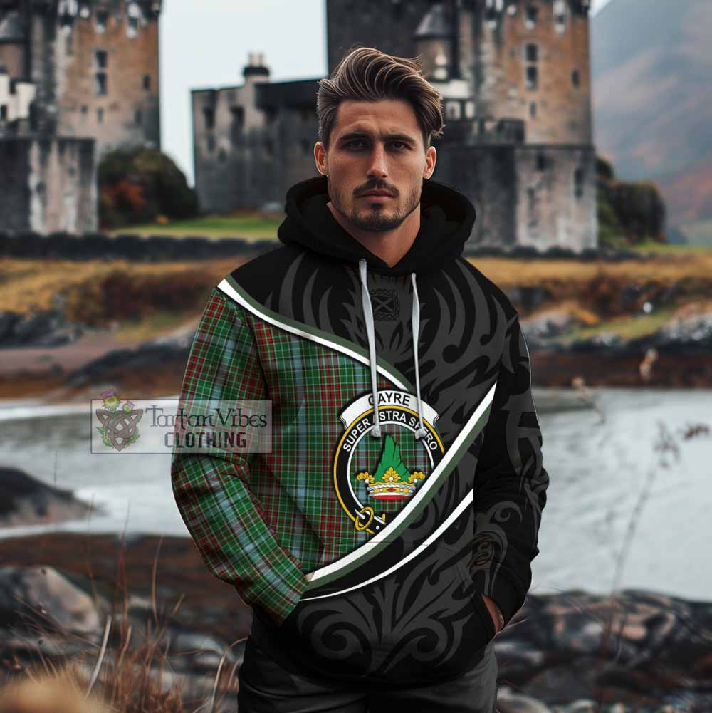 Gayre Tartan Family Crest Cotton Hoodie Celtic Scottish Thistle Floral - Tartan Vibes Clothing