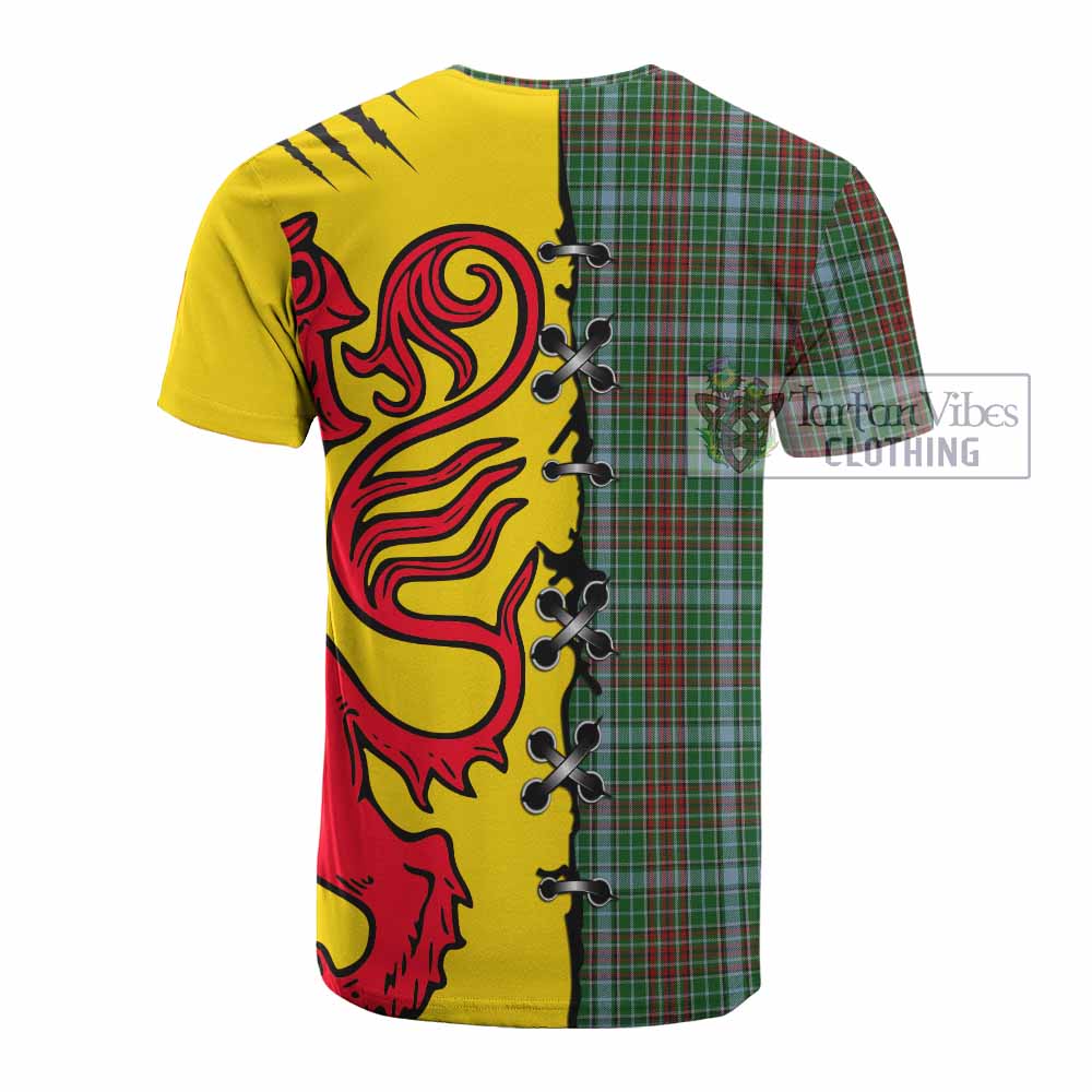 Gayre Tartan Family Crest Cotton T-shirt Lion Rampant Honor - Tartan Vibes Clothing