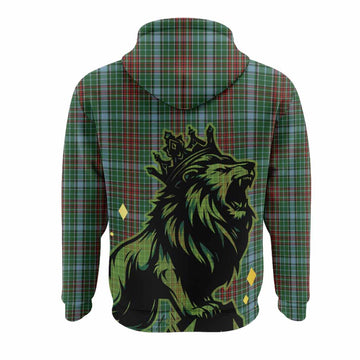 Gayre Tartan Family Crest Hoodie Crowned Lion Roaring
