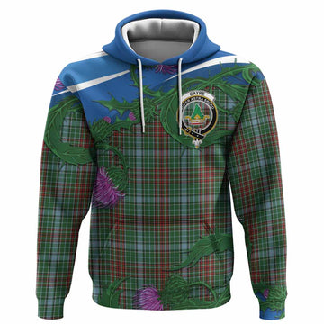 Gayre Tartan Family Crest Hoodie Thistle in Minimalism