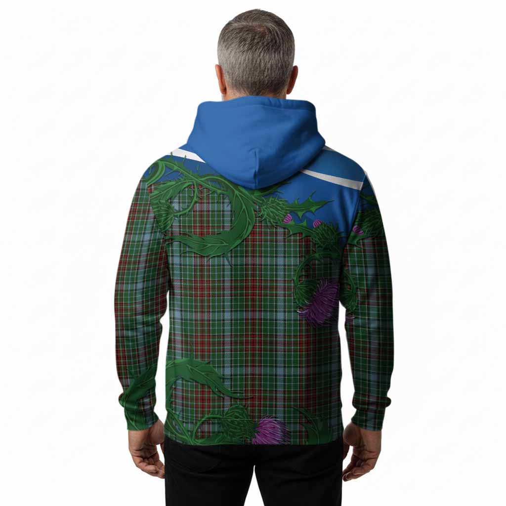 Gayre Tartan Family Crest Hoodie Thistle in Minimalism