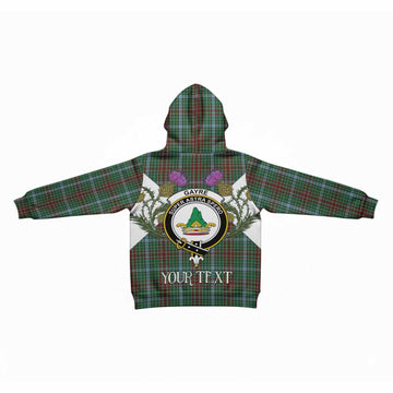 Gayre Tartan Family Crest Kid Hoodie Scottish Burns Night Thistle Floral