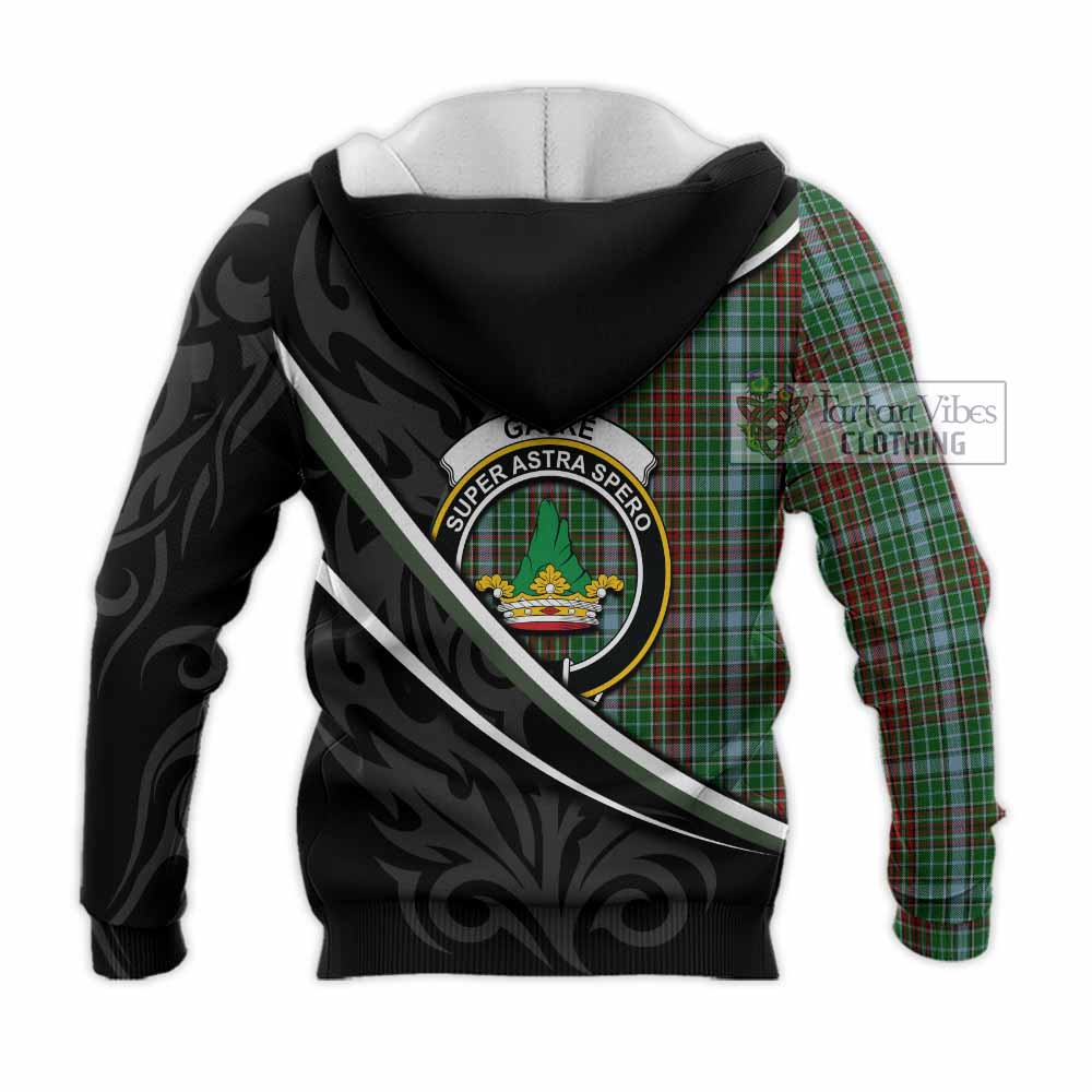 Gayre Tartan Family Crest Knitted Hoodie Celtic Scottish Thistle Floral - Tartan Vibes Clothing