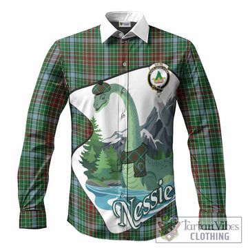 Gayre Tartan Family Crest Long Sleeve Button Shirts Nessie Scottish Loch Ness Monster