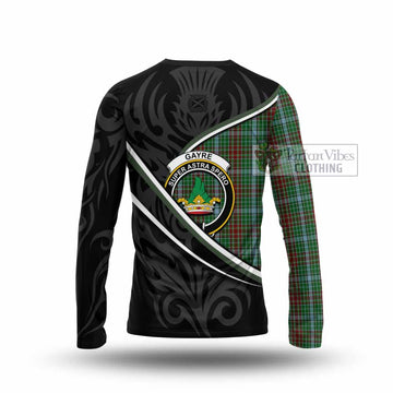 Gayre Tartan Family Crest Long Sleeve T-Shirt Celtic Scottish Thistle Floral - Tartan Vibes Clothing