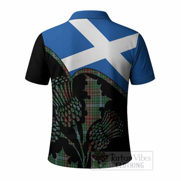 Gayre Tartan Family Crest Polo Shirt Scotland Thistle Floral Flag Style