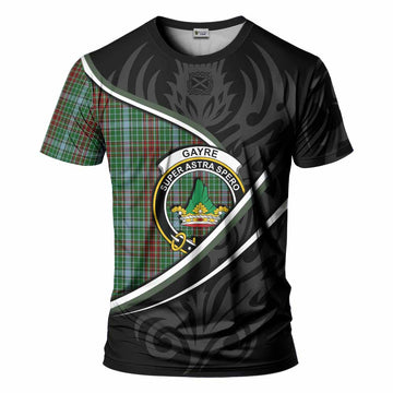 Gayre Tartan Family Crest T-shirt Celtic Scottish Thistle Floral - Tartan Vibes Clothing