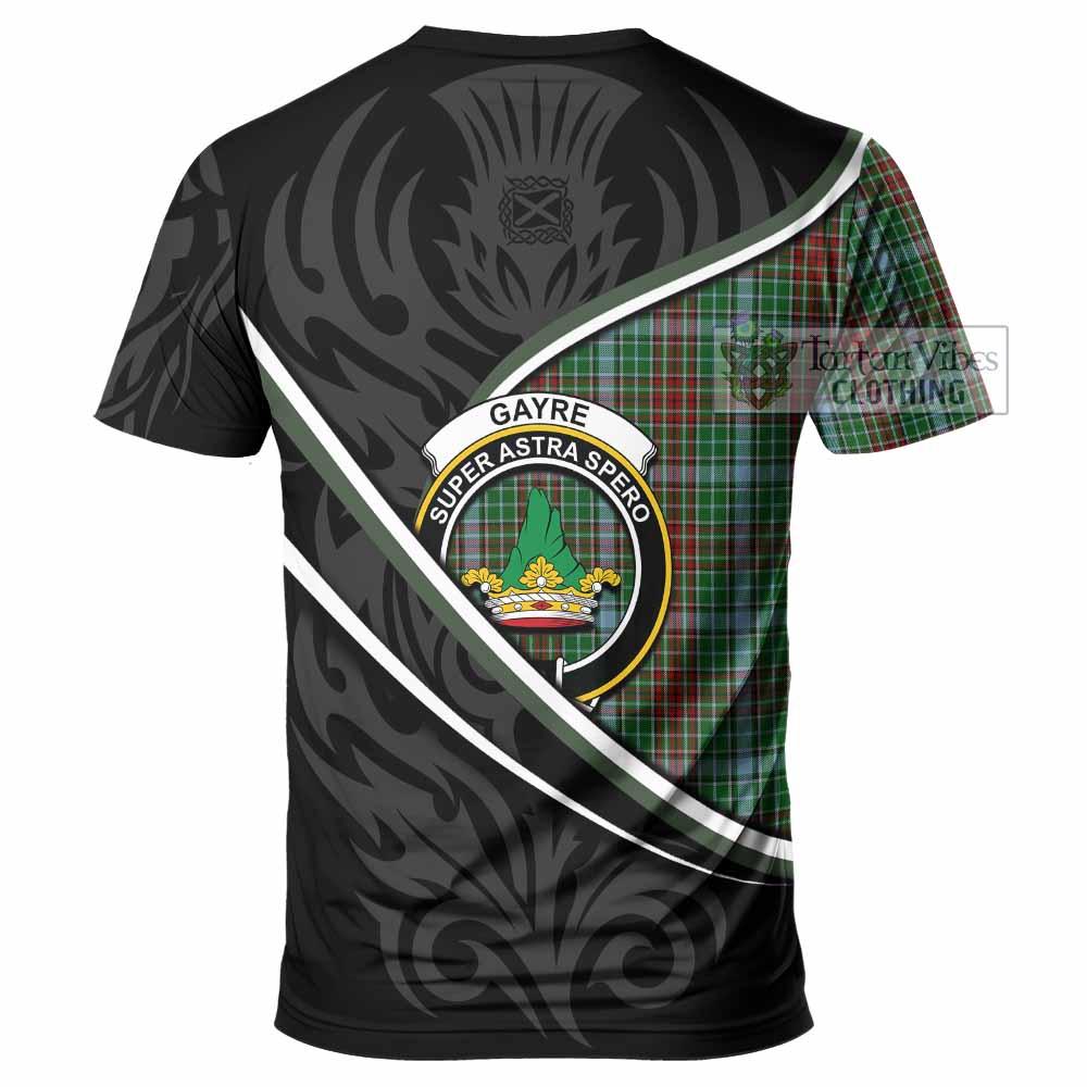Gayre Tartan Family Crest T-shirt Celtic Scottish Thistle Floral - Tartan Vibes Clothing