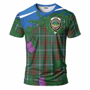 Gayre Tartan Family Crest T-Shirt Thistle in Minimalism