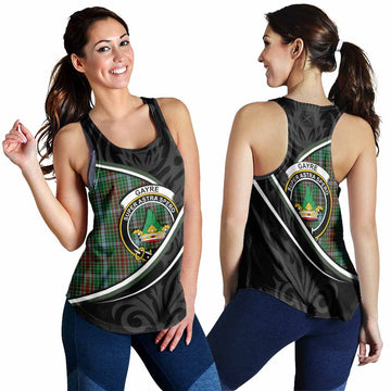 Gayre Tartan Family Crest Women Racerback Tanks Celtic Scottish Thistle Floral - Tartan Vibes Clothing