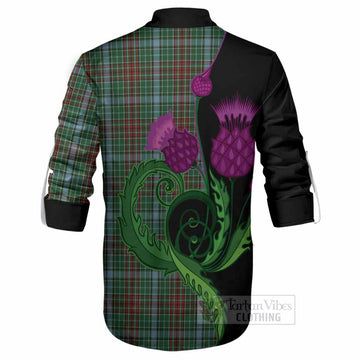 Gayre Tartan Ghillie Shirt Traditional Scottish Thistle