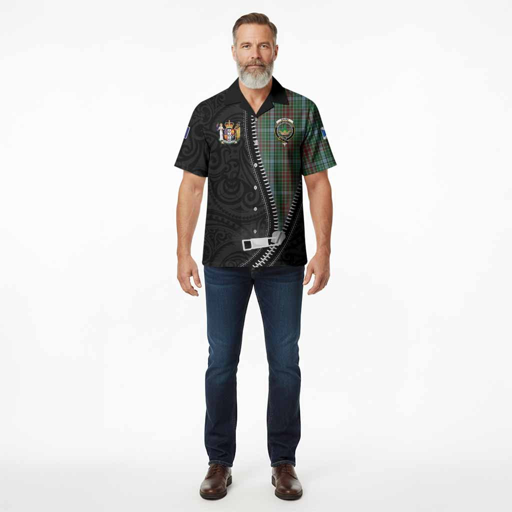 Gayre Tartan Hawaiian Shirt New Zealand Pattern Unique Zipper Stylized