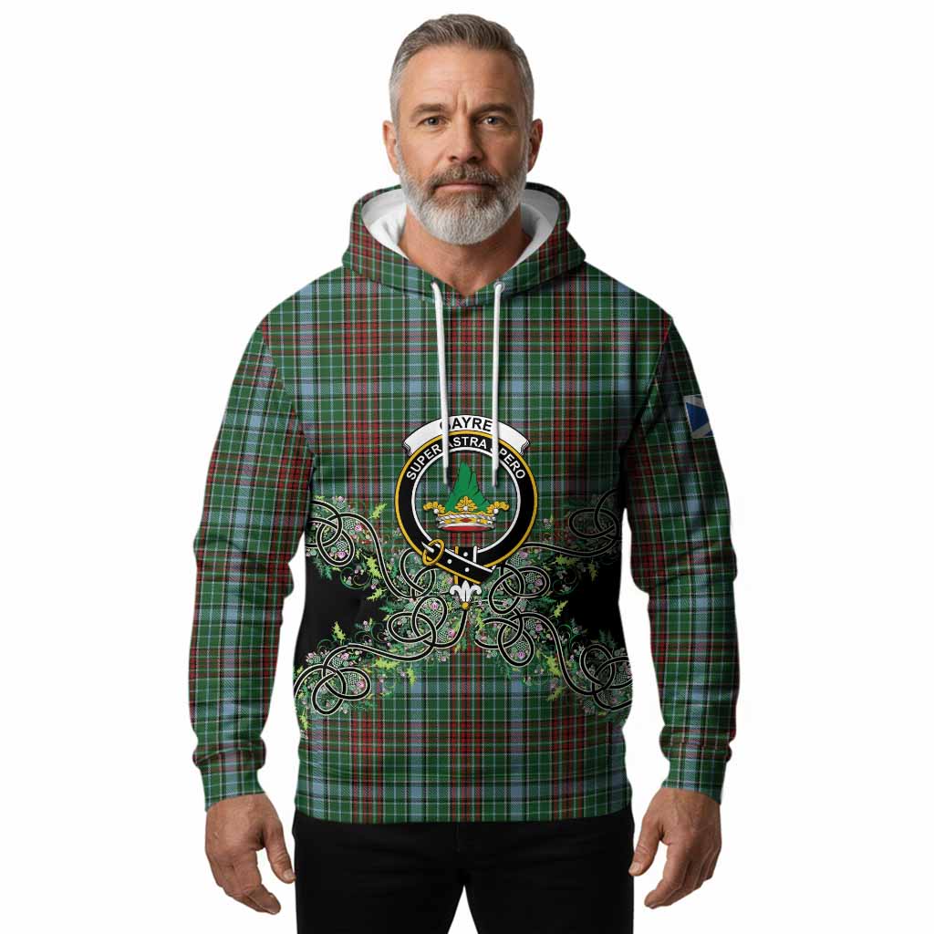 Gayre Tartan Hoodie Thistle Scottish Spirit