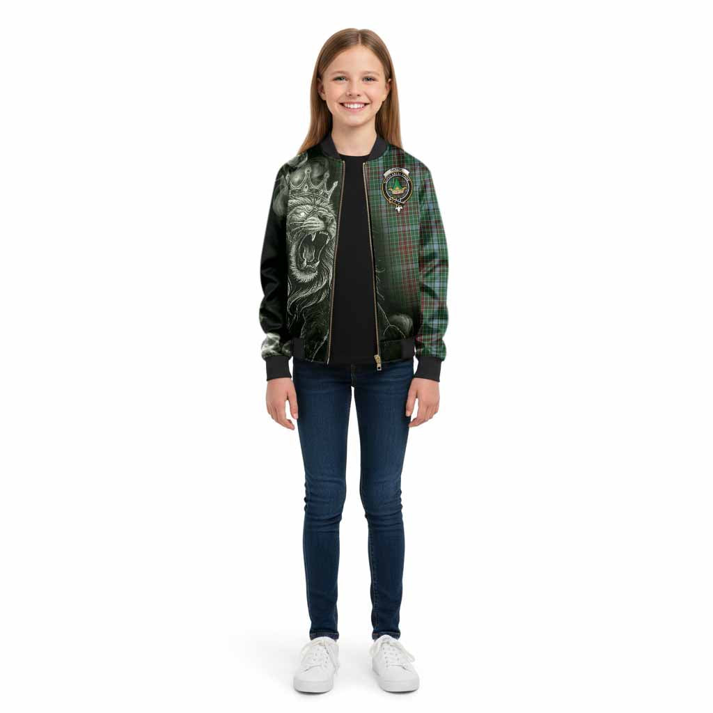 Gayre Tartan Kid Bomber Jacket Roaring Lion Heritage