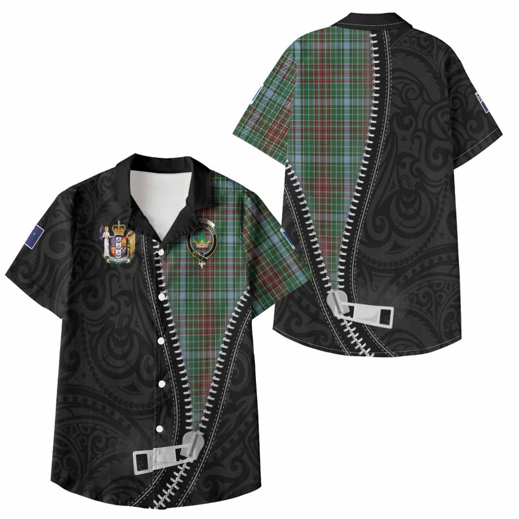 Gayre Tartan Kid Hawaiian Shirt New Zealand Pattern Unique Zipper Stylized