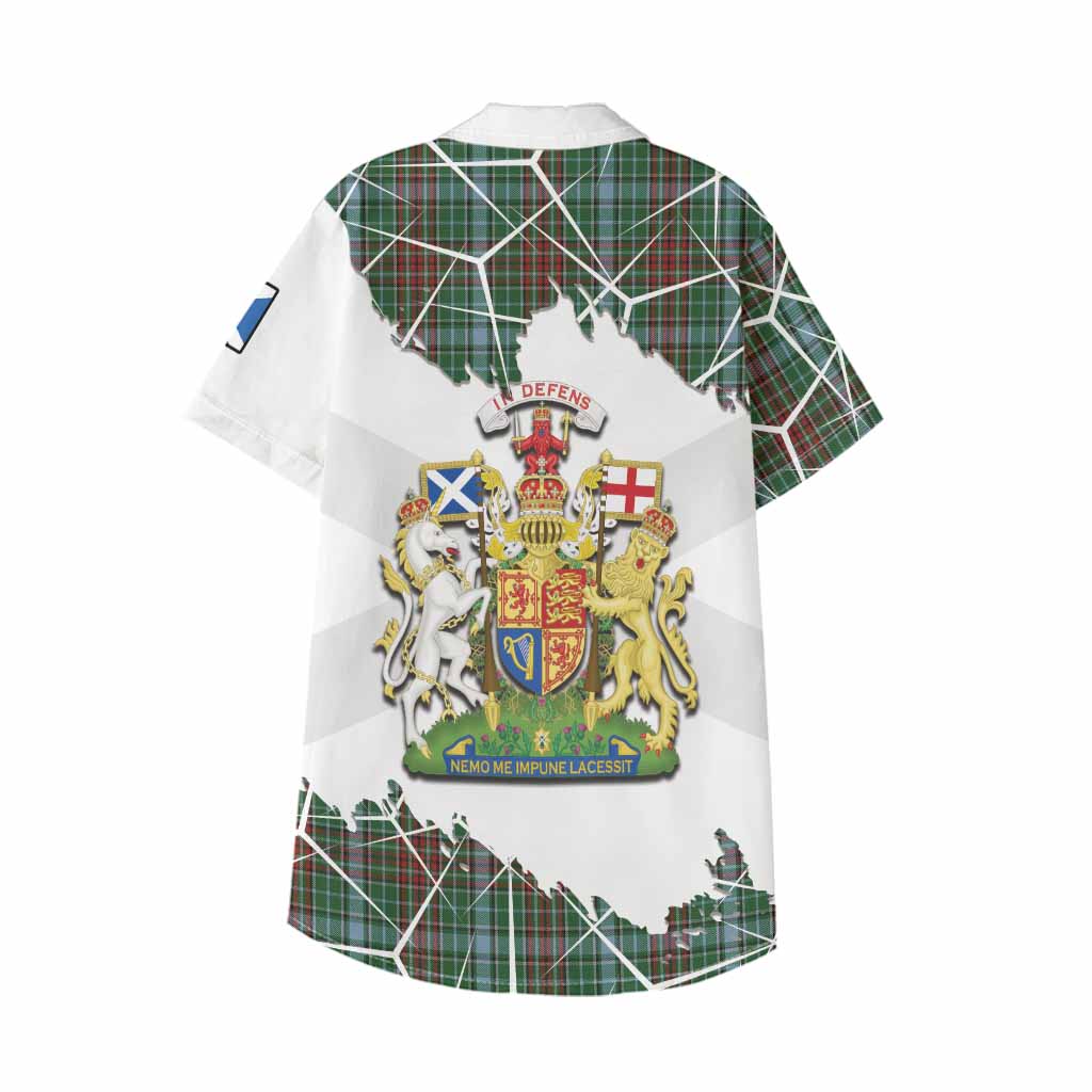 Gayre Tartan Kid Hawaiian Shirt with Family Crest and Lion Rampant Grunge Style