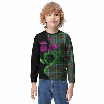 Gayre Tartan Kid Knitted Sweatshirt Traditional Scottish Thistle