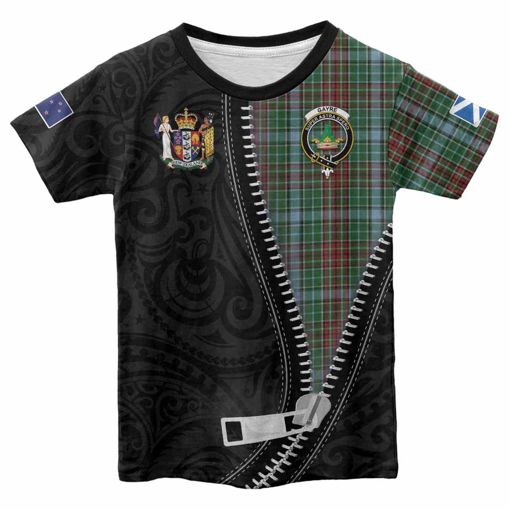Gayre Tartan Kid T-shirt New Zealand Pattern Unique Zipper Stylized