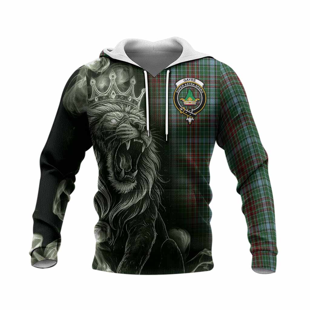 Gayre Tartan Knitted Hoodie Roaring Lion Heritage