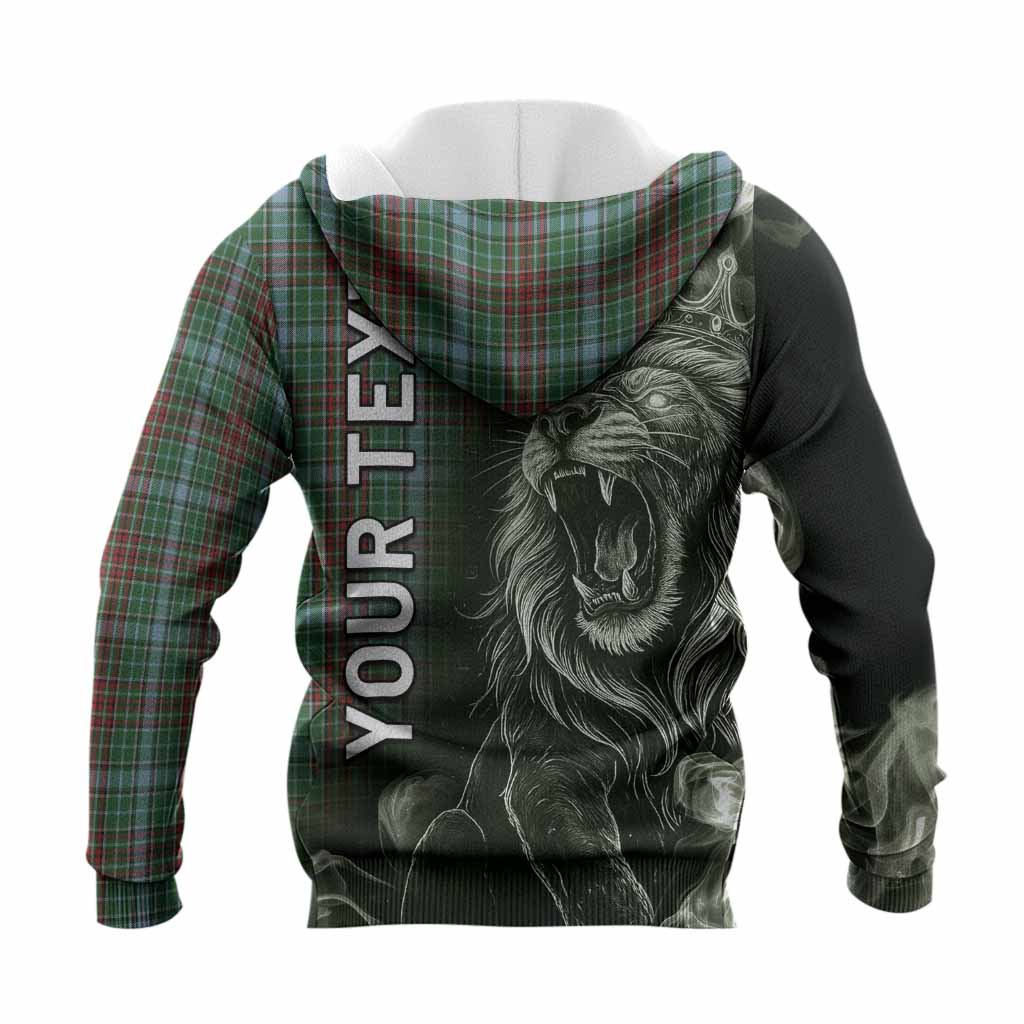 Gayre Tartan Knitted Hoodie Roaring Lion Heritage