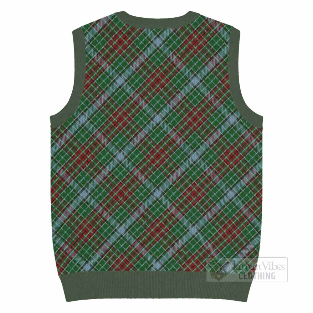 Gayre Tartan  Knitted V-Neck Vest Cross Style