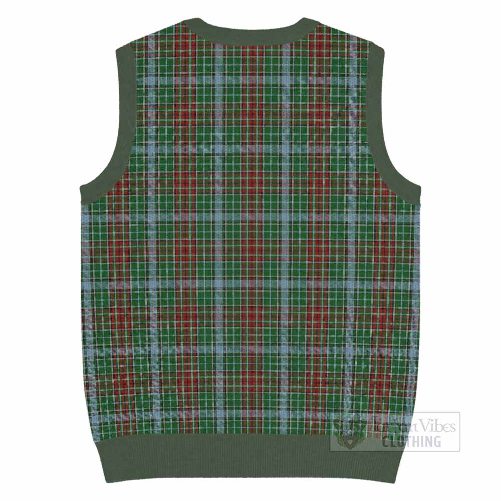 Gayre Tartan Knitted V-Neck Vest with Family Crest - Tartan Vibes Clothing