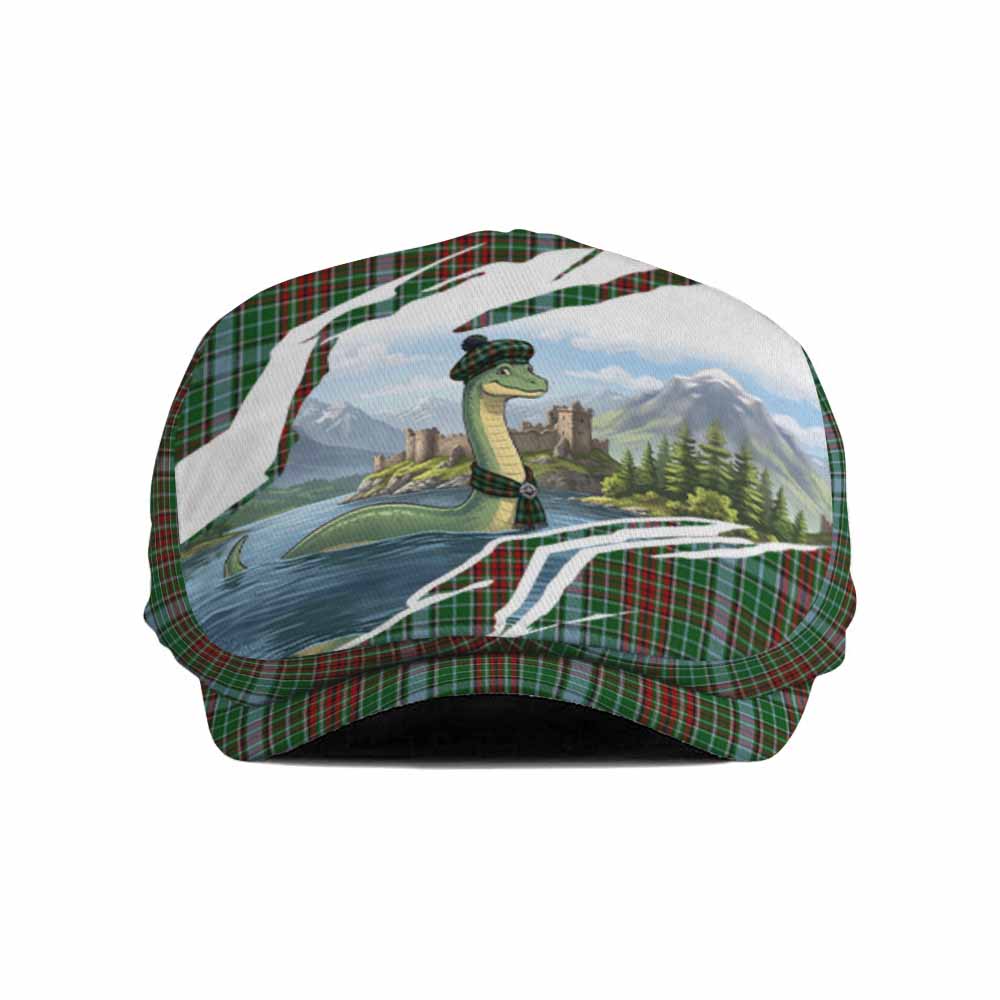 Gayre Tartan Loch Ness Monster Scottish Heritage Art Flat Cap, Jeff Cap