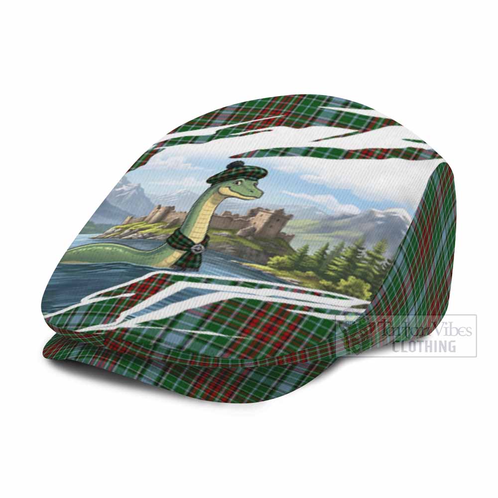 Gayre Tartan Loch Ness Monster Scottish Heritage Art Flat Cap, Jeff Cap