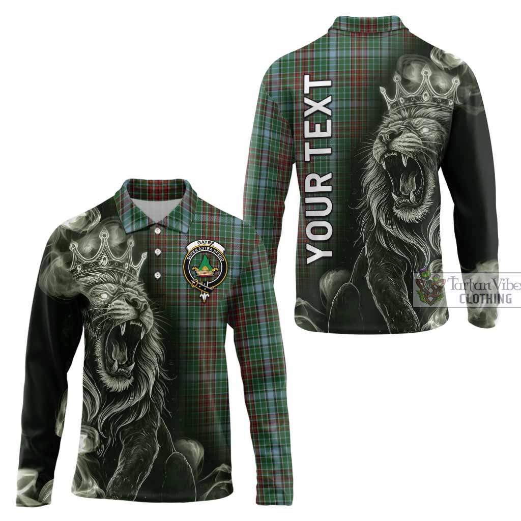 Gayre Tartan Long Sleeve Polo Shirt Roaring Lion Heritage