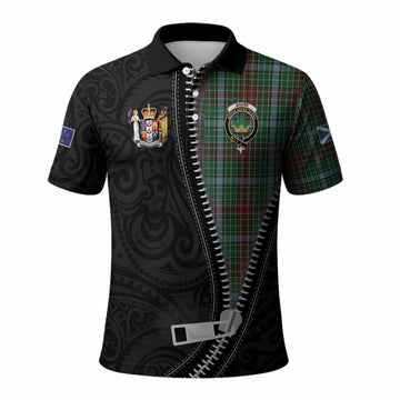 Gayre Tartan Polo Shirt New Zealand Pattern Unique Zipper Stylized