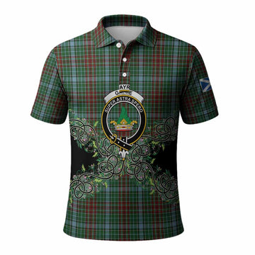 Gayre Tartan Polo Shirt Thistle Scottish Spirit