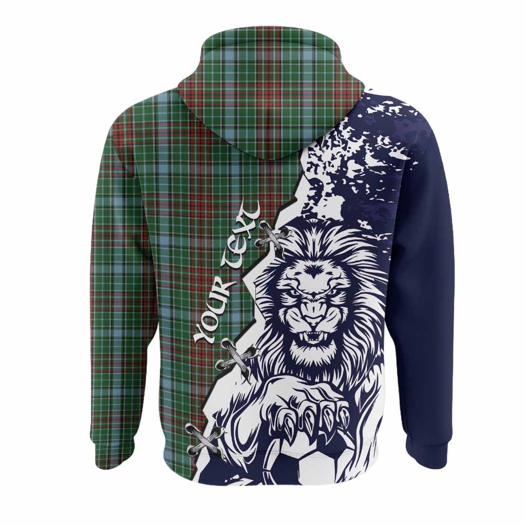 Gayre Tartan Scottish Hoodie Angry Lion With Soccer Ball Style