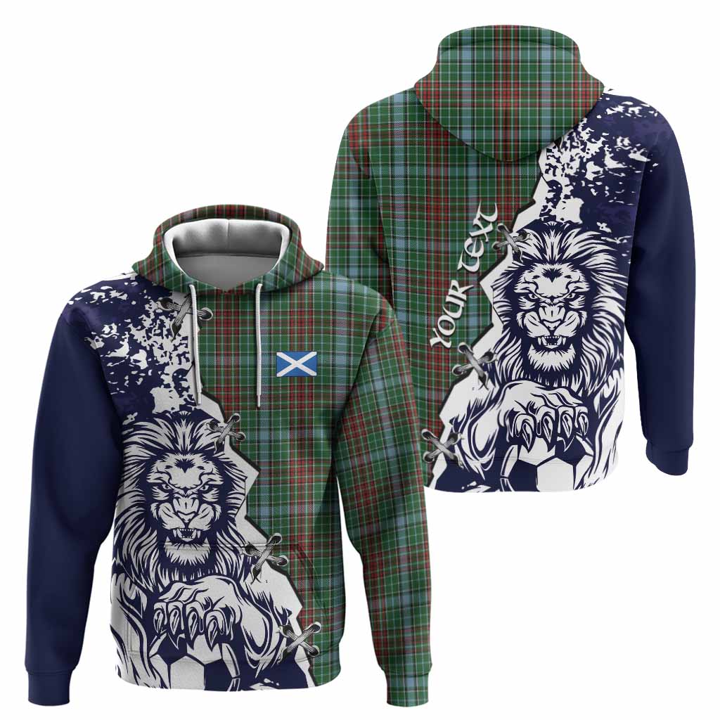 Gayre Tartan Scottish Hoodie Angry Lion With Soccer Ball Style