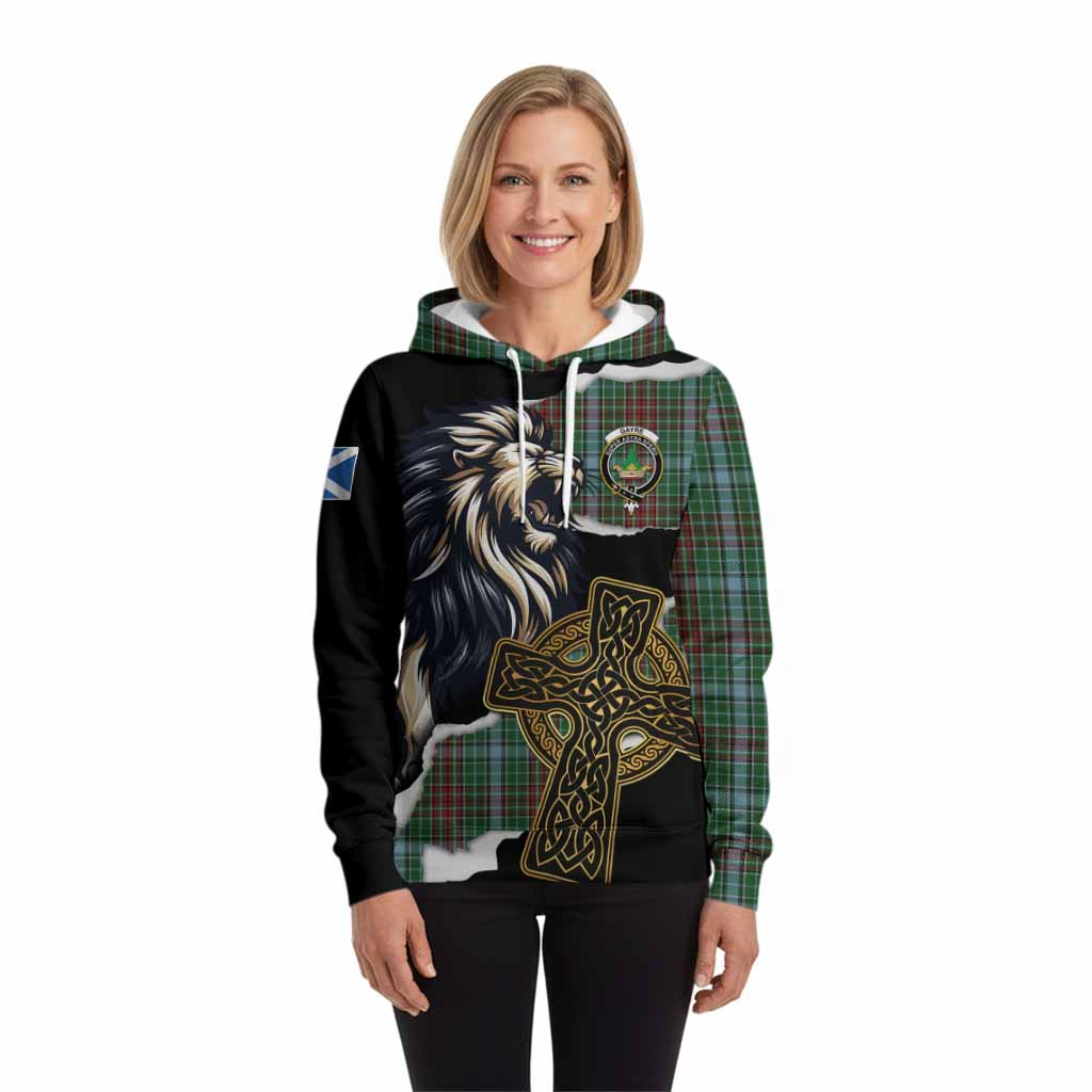 Gayre Tartan Scottish Hoodie Lion Celtic Heritage