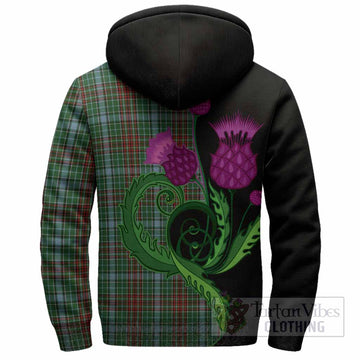 Gayre Tartan Sherpa Hoodie Traditional Scottish Thistle