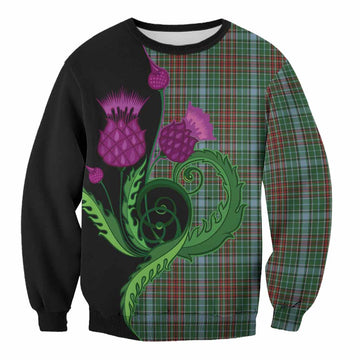 Gayre Tartan Sweatshirt Traditional Scottish Thistle