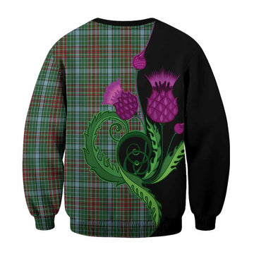 Gayre Tartan Sweatshirt Traditional Scottish Thistle