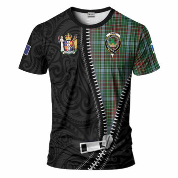 Gayre Tartan T-Shirt New Zealand Pattern Unique Zipper Stylized
