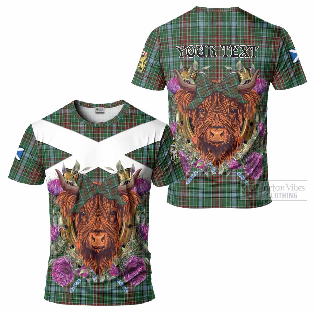 Gayre Tartan T-Shirt Scottish Thistle Heilan Coo